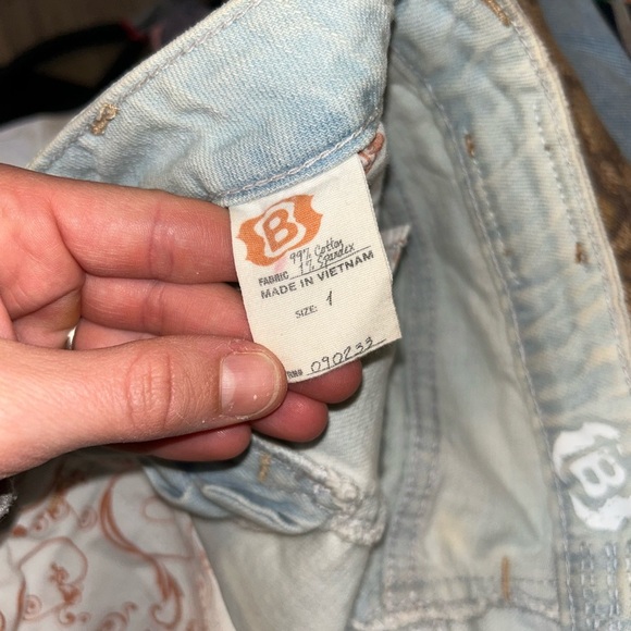 Y2K Bullhead Light Blue Denim mini skirt - Picture 4 of 6